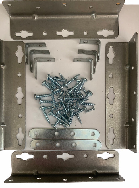 Waterbed Hardware Brackets and Screws for Cal King- Queen- Super Single Hardside Wood Frame Water Beds 