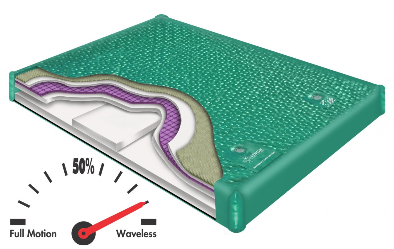 900 DXF Waveless Hardside Waterbed
